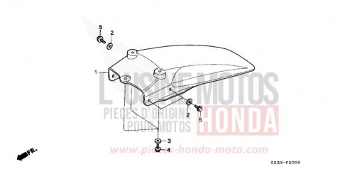 REAR FENDER CR80RM de 1991